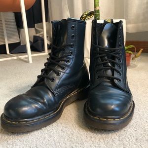 Matte Midnight Blue Doc Martens